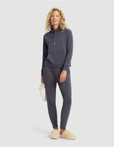 Women's Brushed Bamboo Mock Neck & Jogger Set