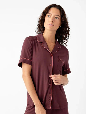 Women's Bamboo Stretch-Knit Short Sleeve Pajama Top - Last Chance