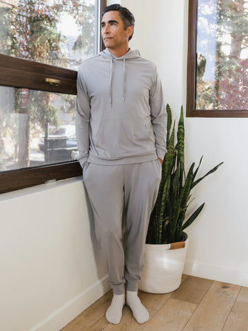 Men's Brushed Bamboo Hoodie & Jogger Set