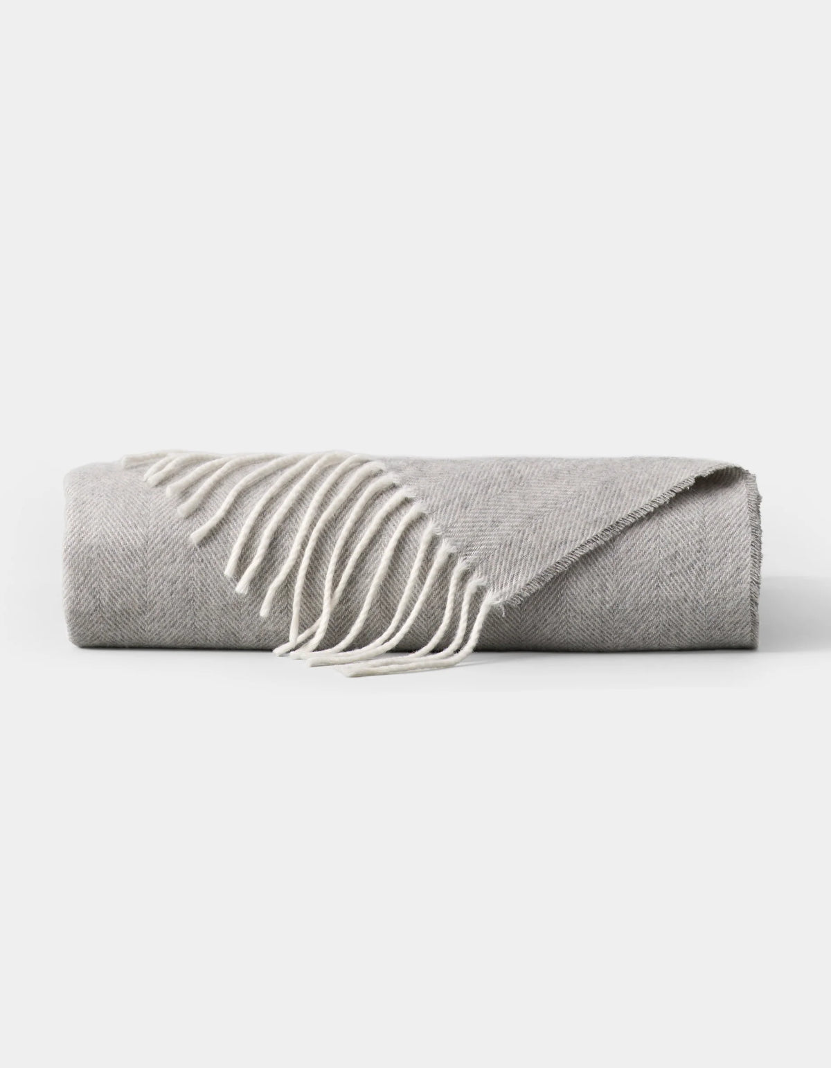 Bamboo Herringbone Tassel Throw