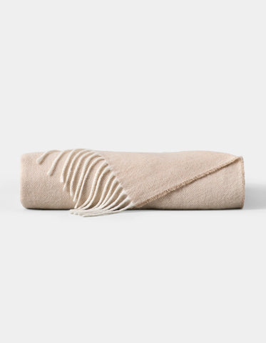 Bamboo Herringbone Tassel Throw