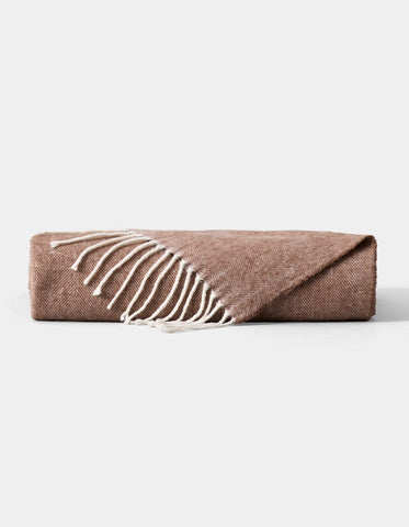 Bamboo Herringbone Tassel Throw