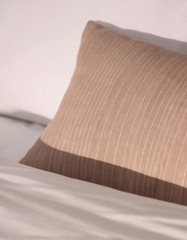 Striped Linen Throw Pillow