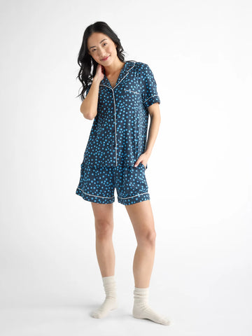 Women's Bamboo Stretch-Knit Short Sleeve Pajama Top - Last Chance