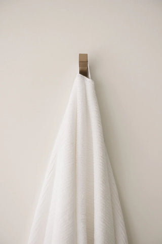 Ribbed Terry Bath Towels