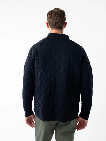Men's Brushed Bamboo Quilted Snap Pullover - Last Chance