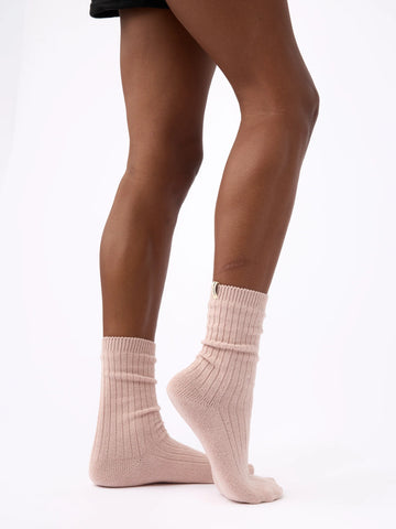 Women's Plush Lounge Calf Sock