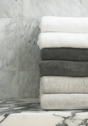 Ribbed Terry Bath Towels