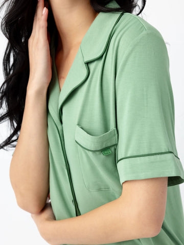 Women's Bamboo Stretch-Knit Short Sleeve Pajama Set - Last Chance