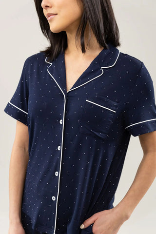 Women's Bamboo Stretch-Knit Short Sleeve Pajama Top - Last Chance