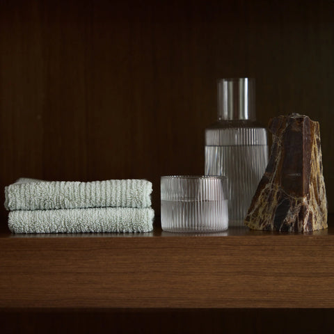 Ribbed Terry Washcloths