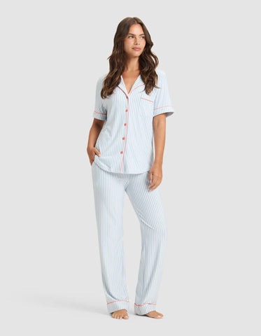 Women's Bamboo Stretch-Knit Short Sleeve Pajama Top - Last Chance