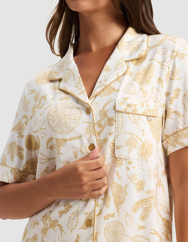 Women's Bamboo Stretch-Knit Short Sleeve Pajama Top - Last Chance