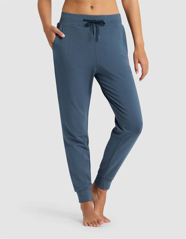 Women's Brushed Bamboo Mock Neck & Jogger Set