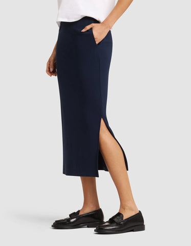 Women's Brushed Bamboo Midi Skirt