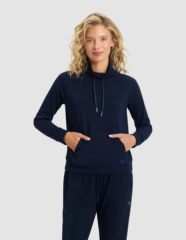 Women's Brushed Bamboo Mock Neck & Jogger Set