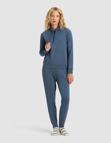 Women's Brushed Bamboo Mock Neck & Jogger Set