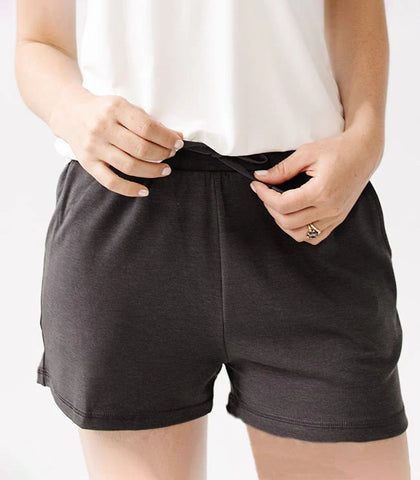 Women's Brushed Bamboo Jogger Shorts - Last Chance