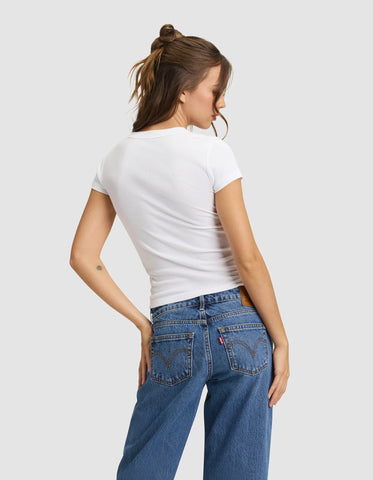 Women's Fine Ribbed Tee