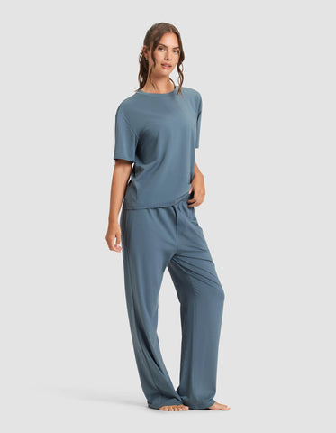 Women's First Layer Pajama Short Sleeve Tee & Pant Set
