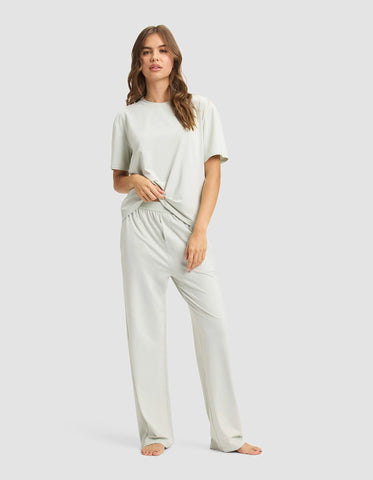 Women's First Layer Pajama Short Sleeve Tee & Pant Set