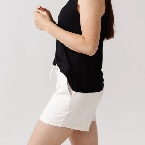 Women's Brushed Bamboo Jogger Shorts - Last Chance