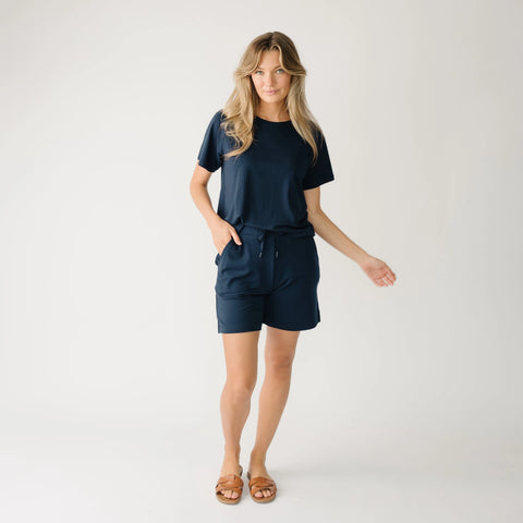 Women's Brushed Bamboo Mid-Length Shorts - Last Chance