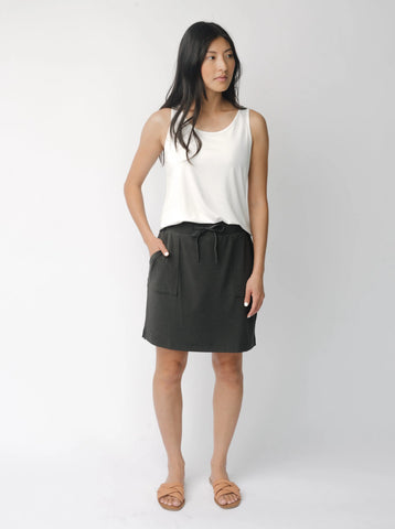 Women's Brushed Bamboo Patch Pocket Skirt - Last Chance