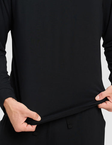Men's Bamboo Stretch-Knit Long Sleeve Pajama Top