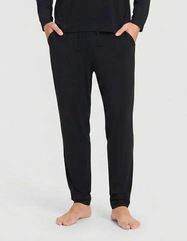 Men's Bamboo Stretch-Knit Long Sleeve Pajama Set