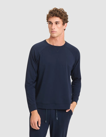 Men's Brushed Bamboo Pullover Crew - Last Chance