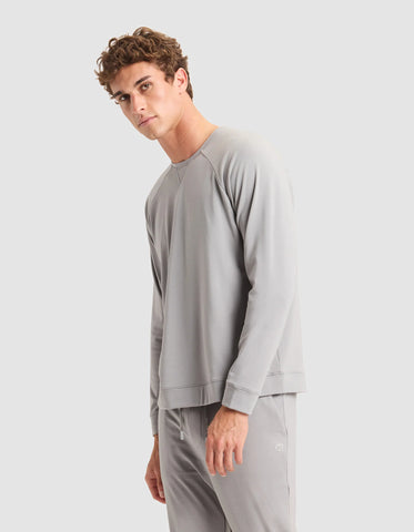 Men's Brushed Bamboo Pullover Crew - Last Chance