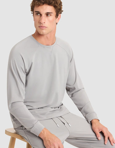 Men's Brushed Bamboo Pullover Crew