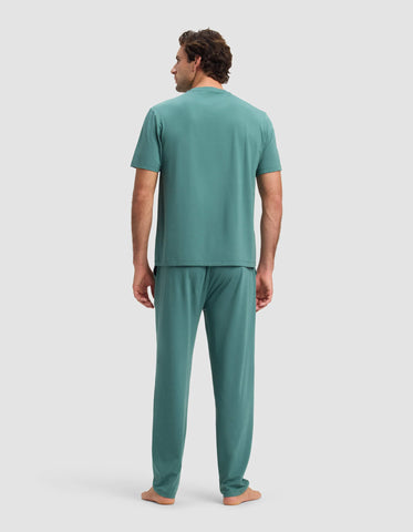 Men's First Layer Pajama Short Sleeve Tee & Pant Set