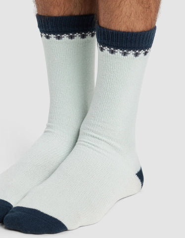 Mistletoe Plush Lounge Calf Sock - Last Chance