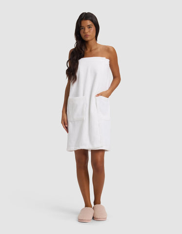 Ribbed Terry Bath Wrap