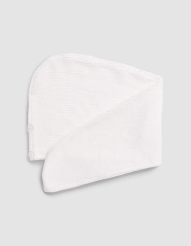 Ribbed Terry Hair Towel