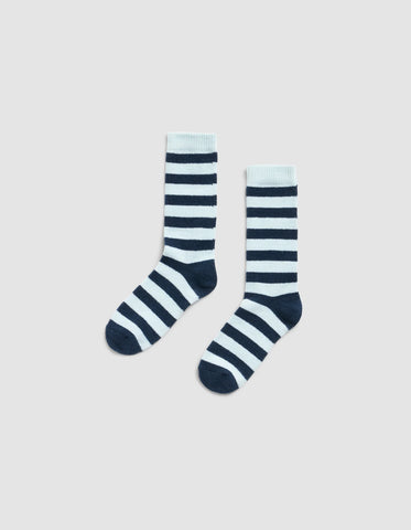 Striped Plush Lounge Calf Sock - Last Chance