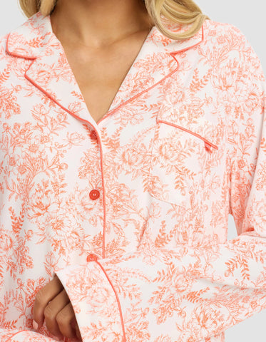 Women's Bamboo Stretch-Knit Long Sleeve Pajama Top
