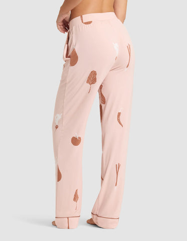 Women's Bamboo Stretch-Knit Short Sleeve & Pant Pajama Set - Last Chance