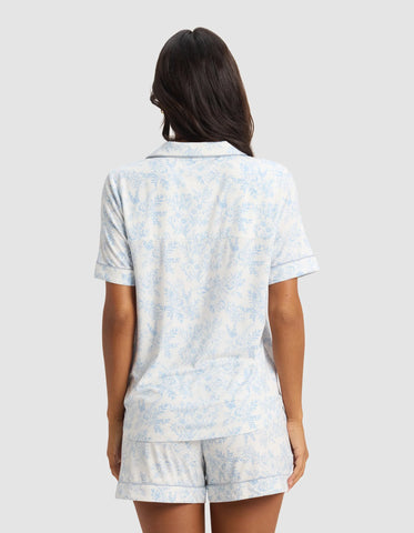 Women's Bamboo Stretch-Knit Short Sleeve Pajama Top