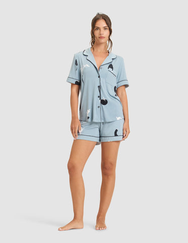 Women's Bamboo Stretch-Knit Short Sleeve Pajama Top - Last Chance