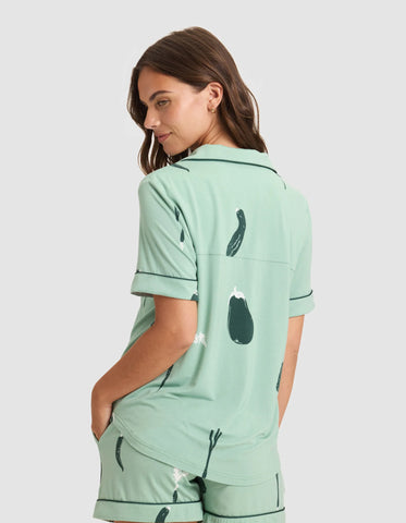 Women's Bamboo Stretch-Knit Short Sleeve Pajama Top - Last Chance