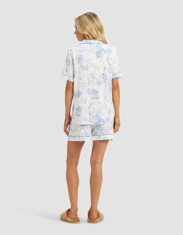 Women's Bamboo Stretch-Knit Short Sleeve Pajama Set