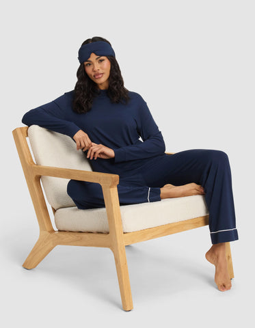 Women's Bamboo Stretch-Knit Long Sleeve Lounge Tee