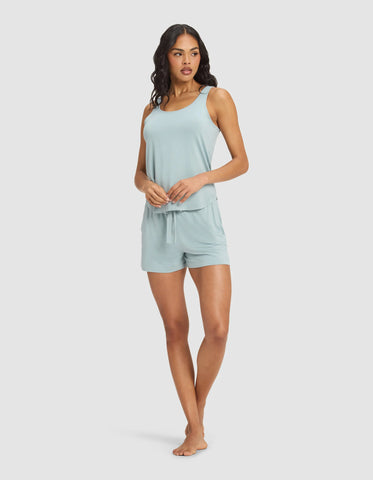 Women's Bamboo Stretch-Knit Tank & Short Set