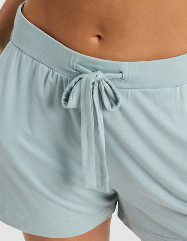 Women's Bamboo Stretch-Knit Lounge Tee & Shorts Set