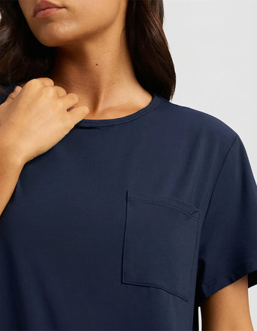 Women's Bamboo Stretch-Knit Lounge Tee & Pants Set