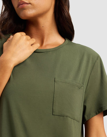Women's Bamboo Stretch-Knit Lounge Tee