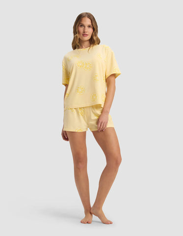 Women's First Layer Pajama Short Sleeve Tee & Boxer Short Set